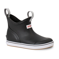KIDS ANKLE DECK BOOT BK YOUTH 7